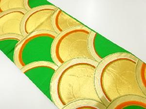 アンティーク　青海波模様織出し袋帯（材料）